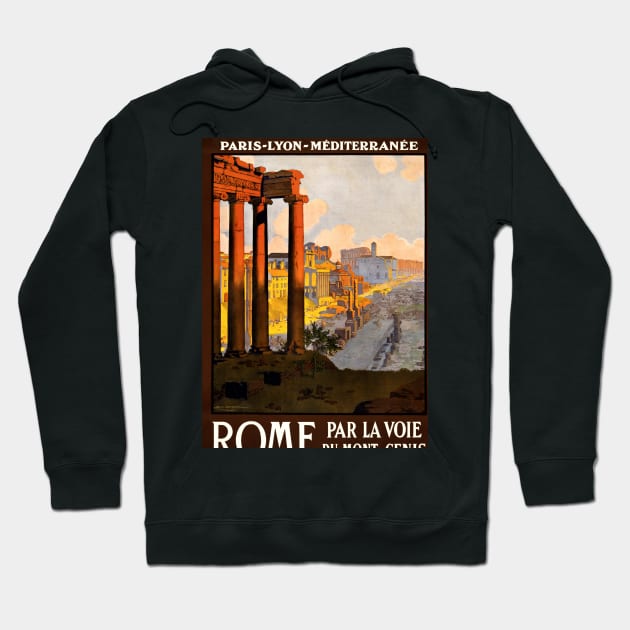 Travel Rome Hoodie by CozyCanvas